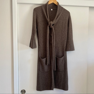 MARGARET O’LEARY‎ Drapey Wool Cardigan